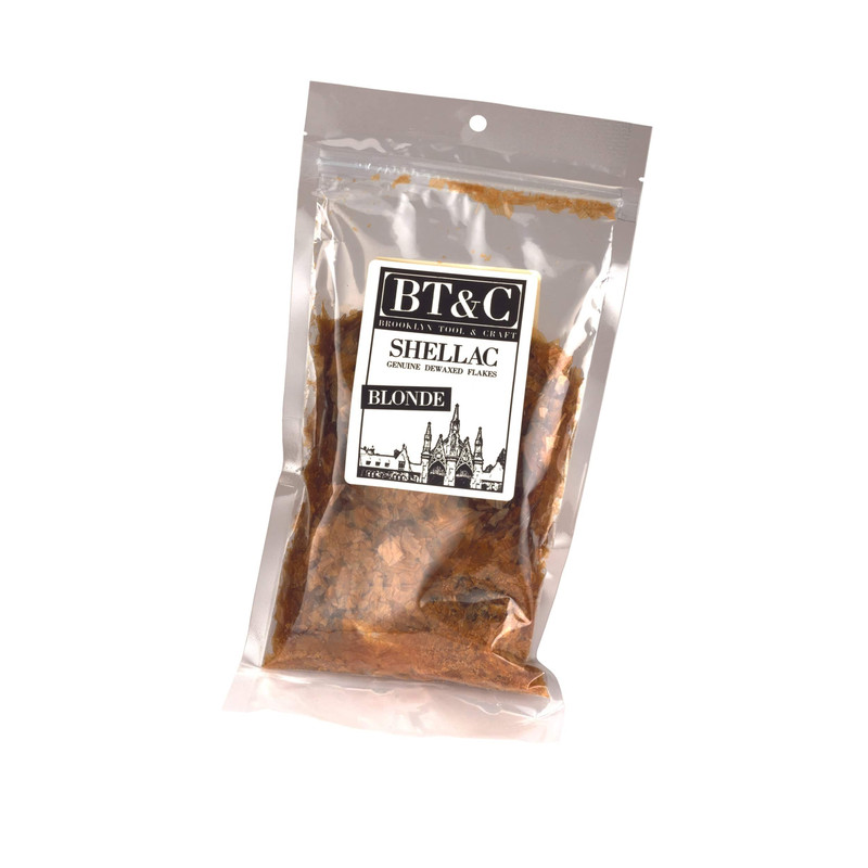 Dewaxed Shellac Flakes or Pellets - 1/2 lb - Color:Blonde - Types:Shellac Flakes